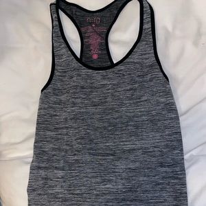 Gray and Black Exercise Tank